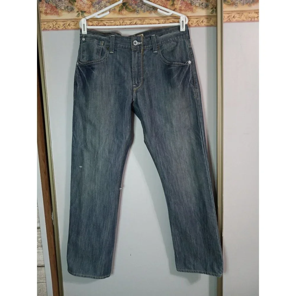 Levi's The Original Slim Straight 514 34x30 Medium Wash Denim Casual Biker Jeans